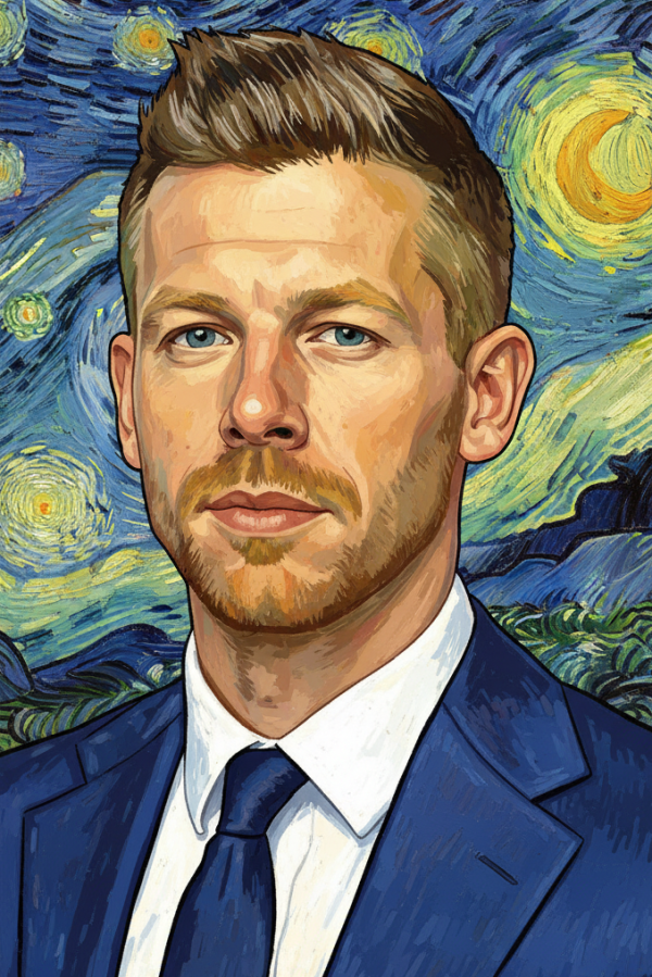 Ritratto in stile Van Gogh