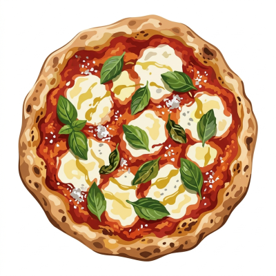 Margherita-pizza