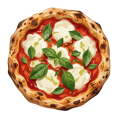 Bøffelmozzarella-pizza