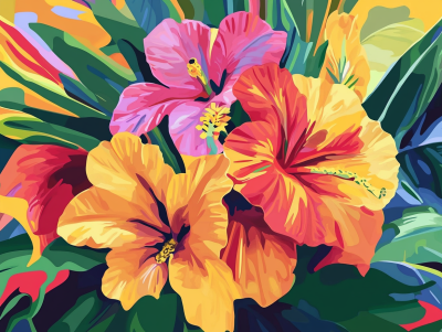 Kwiaty hawajskie – DL24-040