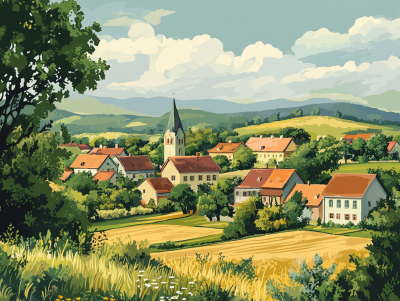 Ungarisches Dorf