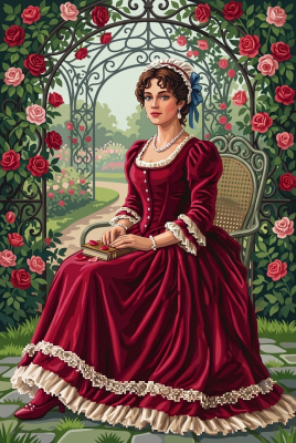 Dama nel pergolato di rose (BG)