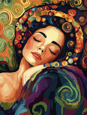 Estilo Klimt: Cansado – KL24-012