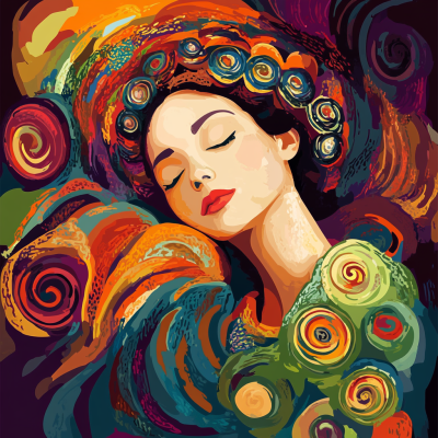 Klimt-Stil: Traum Serie