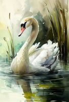Der einsame Schwan
