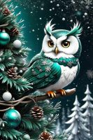 Weihnachts-Eule