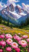 Pentecostal roses in the mountains