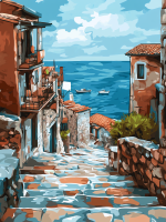 Seria de străzi mediteraneene cu flori – 25-161