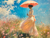 Monet, variazioni con signora con ombrellino – 25-333