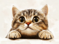 Faccia di gattino carino – 25-380