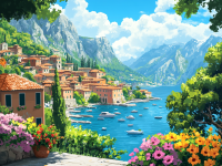 Mediterranes Landschaftsbild