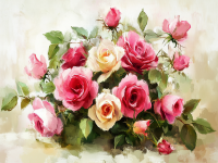 Colorful Rose Bouquet