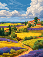 Paysage de lavande