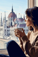 Kaffeeporträt beim Parlament