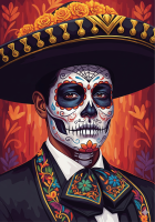 Mexikansk Halloween-portrætserie – 25-809