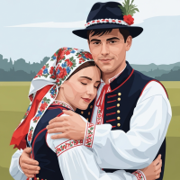 Ljubezenski v narodnih nošah