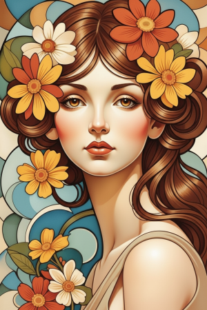 Alphonse Mucha stiil – Variatsioon 2 – BG26-0162