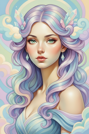 Alphonse Mucha Style - Variation 4