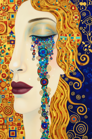 Klimt - Goldene Tränen - Variation 4