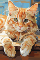 Portret oranžne mačke