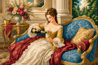 Champagne and luxury in Rococo style