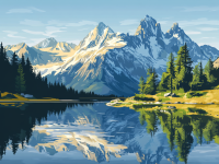 Lake in the mountains