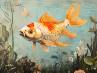 Goldfisch Gemälde