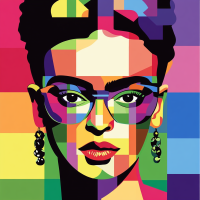 Frida Kahlo modernes Porträt