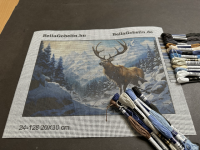 Rehbock im Schnee