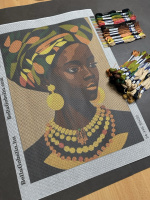 Afro-Frau Porträt