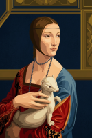 Leonardo da Vinci - Lady with ermine replica – BG26-0580