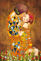 Replica di Klimt in stile infantile