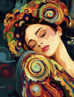 Klimt-Stil: Ruhe