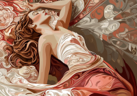 Mucha style: Pushed to bed – MU24-009